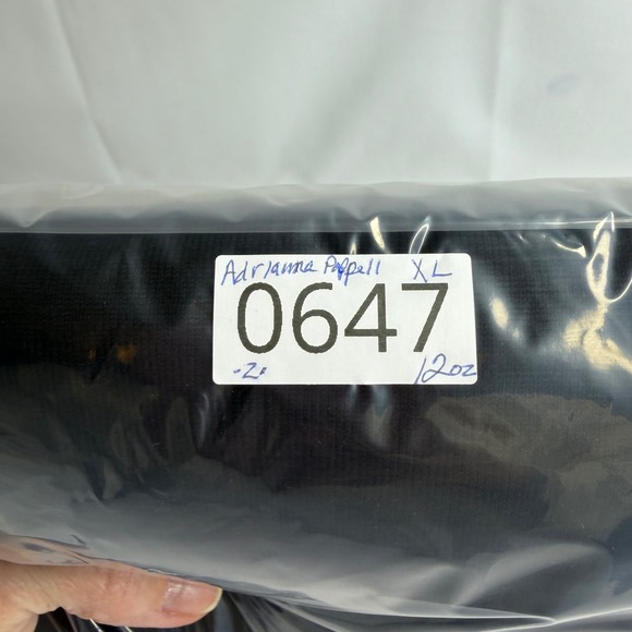 Adrianna Papell Womens Sweater Layered Look Gingham Plaid XL Peppy Work Career - Picture 12 of 12